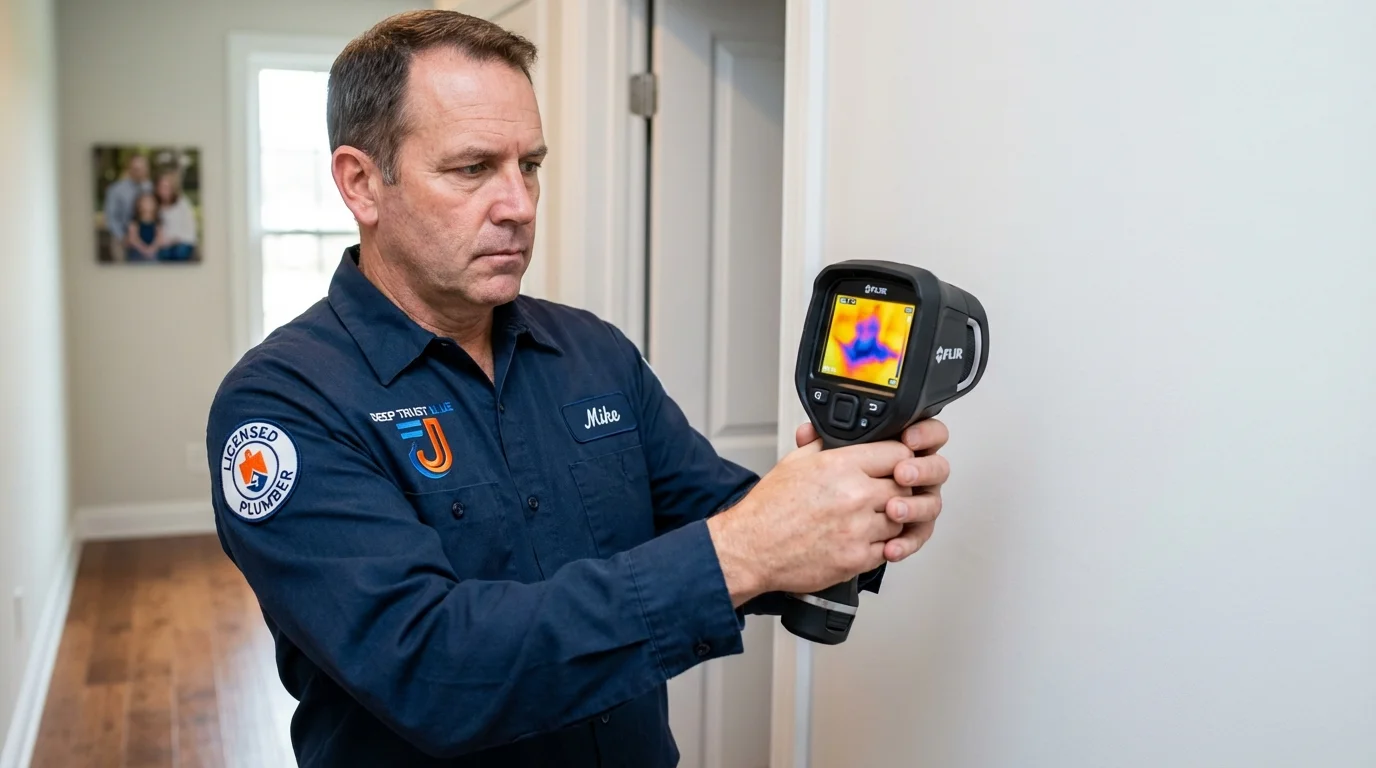 Thermal imaging leak detection by Johns Plumbing LLC in Destin